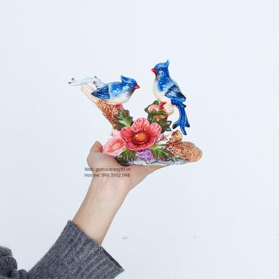 TƯỢNG ĐÔI CHIM TRĨ MEN XANH